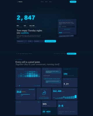 Reserve — Seamless Hospitality Booking Landing Page Template