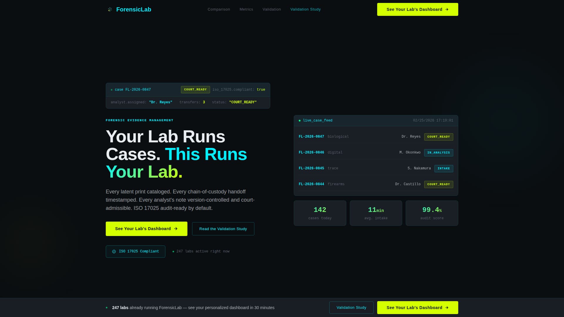 Forensic Vertical SaaS Directory Website Template