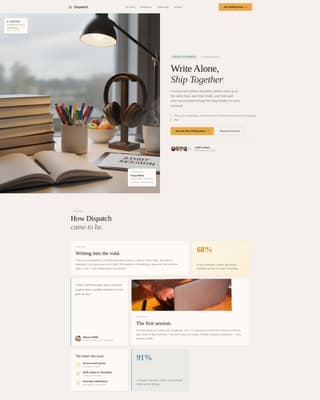 Dispatch - Focused Newsletter Landing Page Template