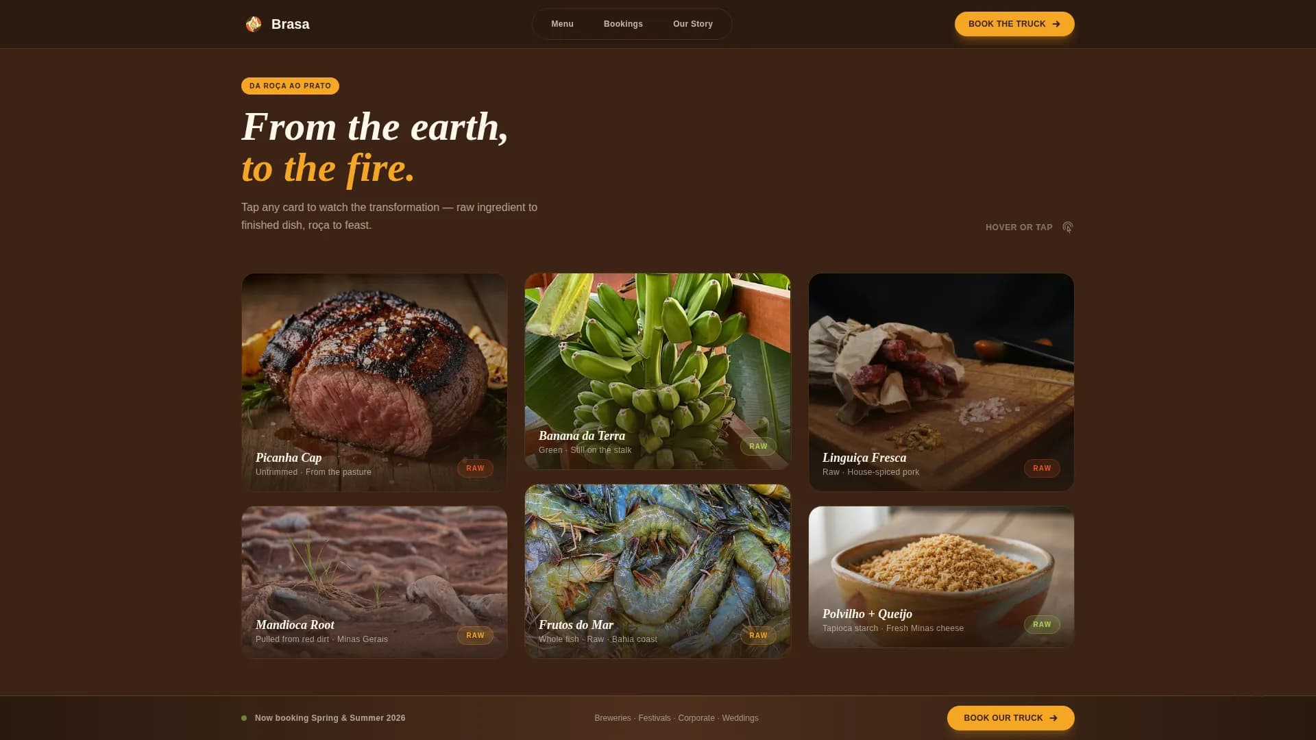 Ember — Artisan Brazilian Barbecue Landing Page Template