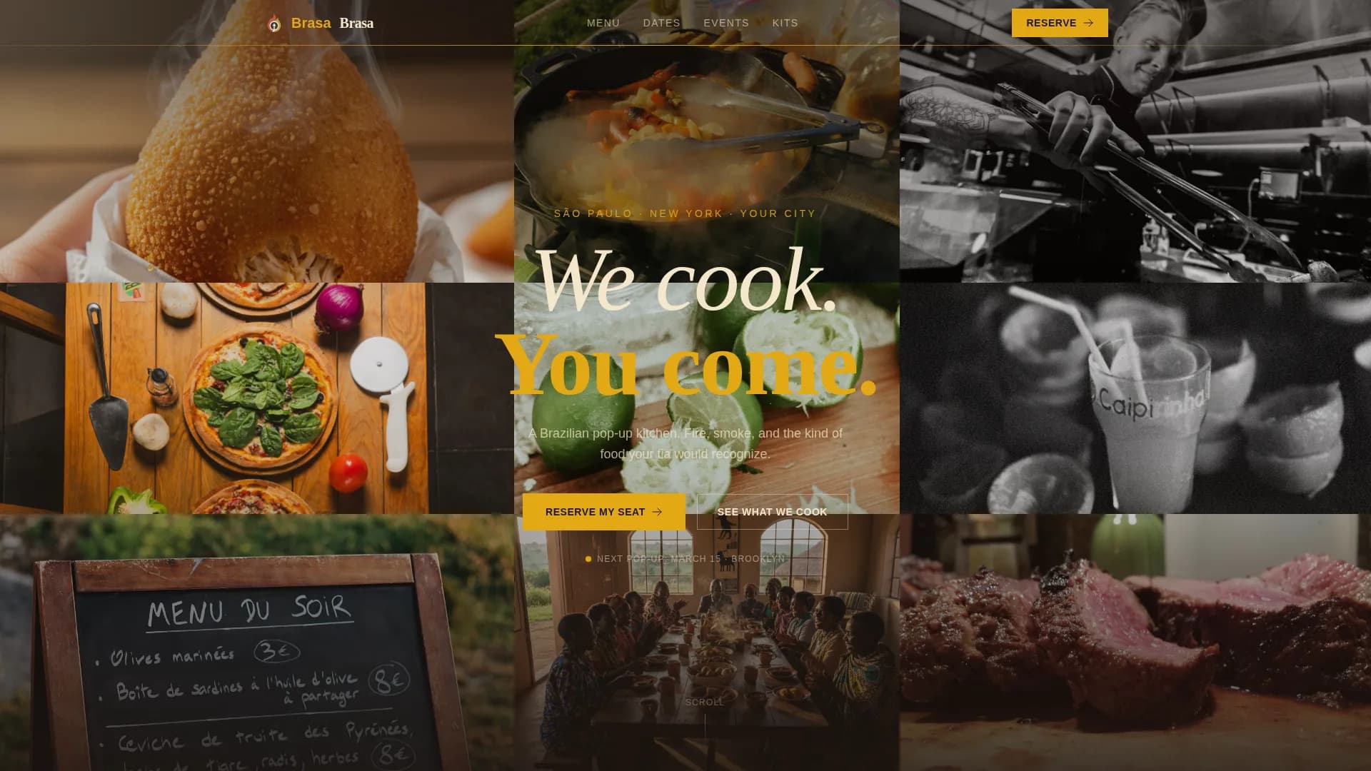 Churrasco — Immersive Brazilian Dining Landing Page Template