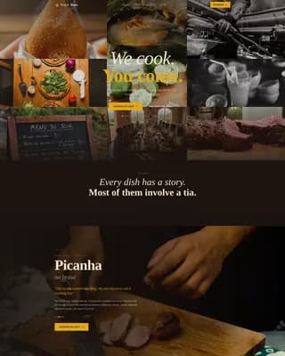 Churrasco — Immersive Brazilian Dining Landing Page Template