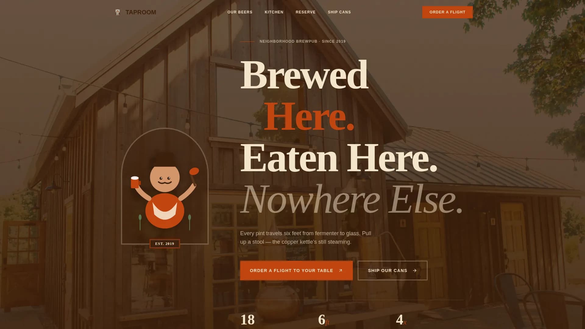 Gallery — Curated Brewpub Experience Landing Page Template