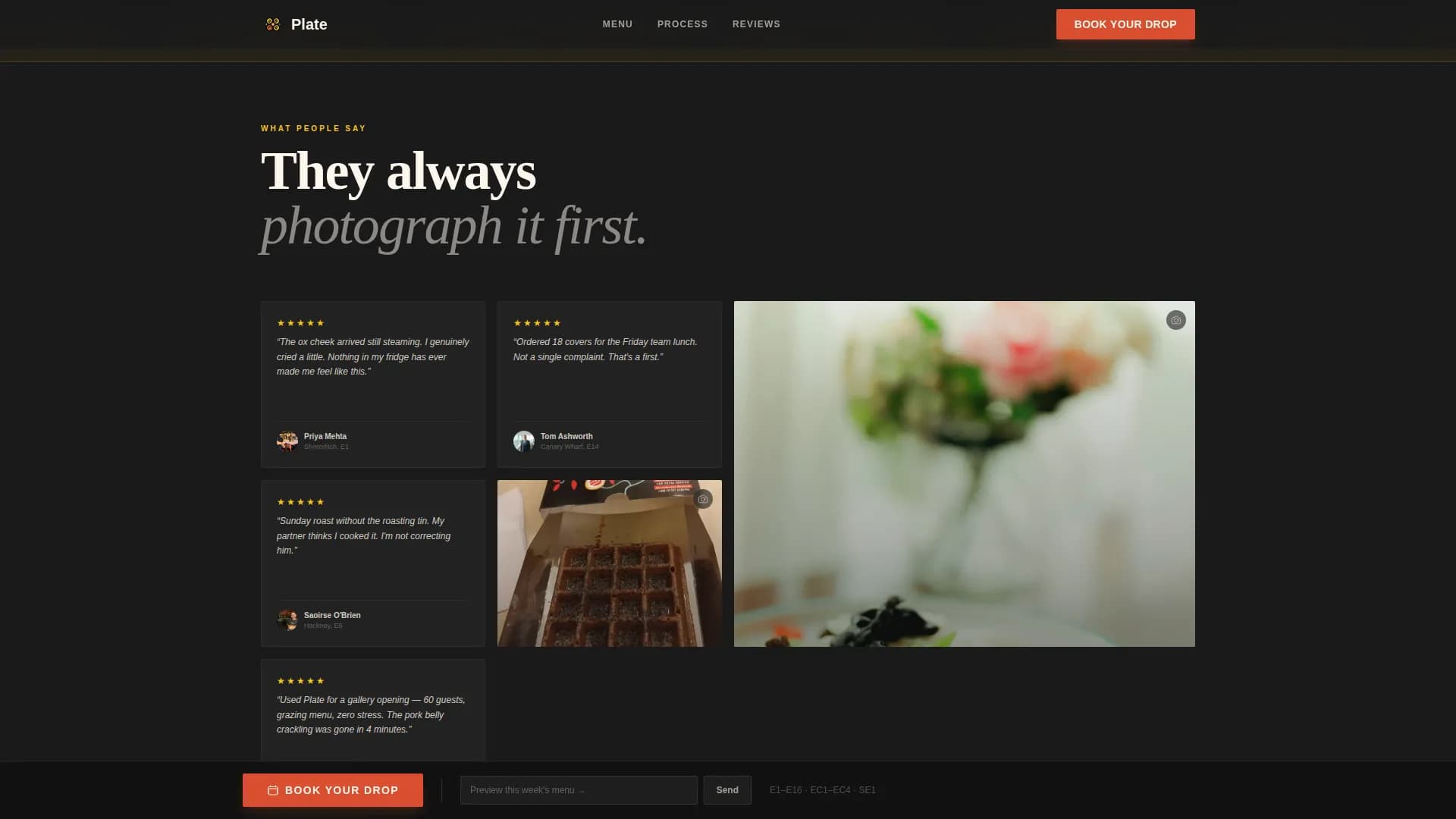 Savory — Elegant British Kitchen Landing Page Template