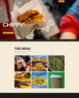 Crispy — Vibrant British Bistro Landing Page Template