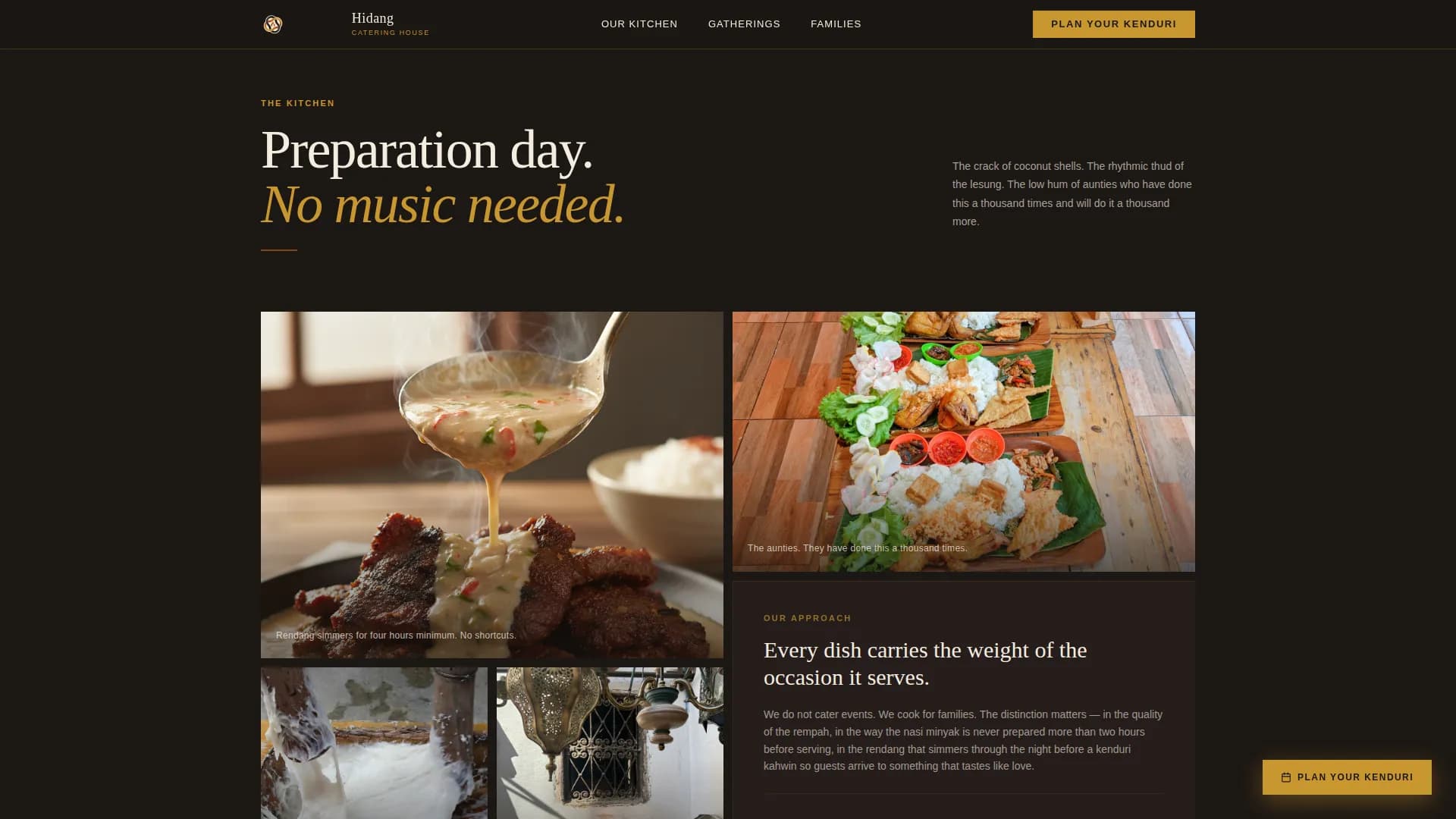 Bruneian Cuisine Booking Website Template