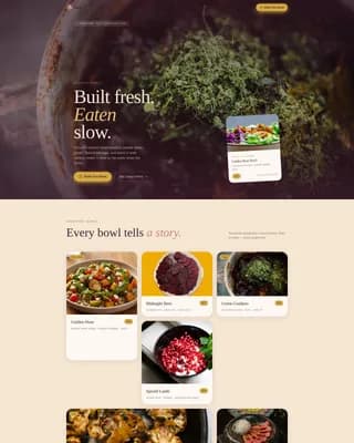 Premium Regional & Specialty Restaurant Professional Website Template
