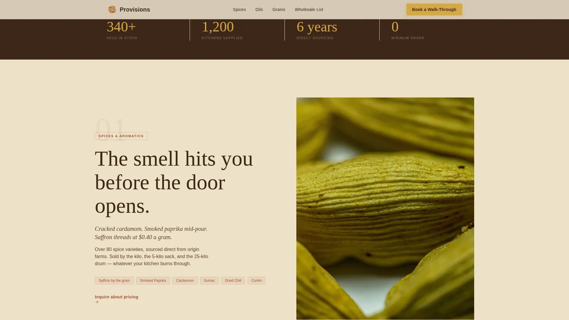 Grocery & Food Retail Booking Website Template