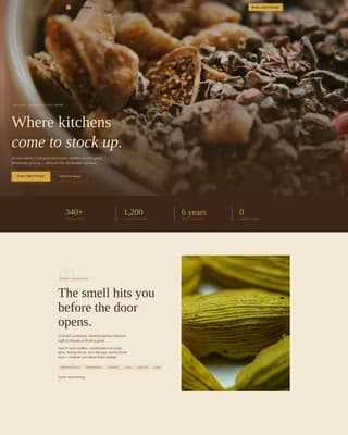 Grocery & Food Retail Booking Website Template