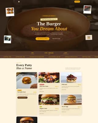 Quick Service & Takeaway Professional Website Template