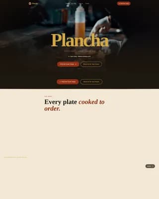 Burkinabe Cuisine Booking Website Template
