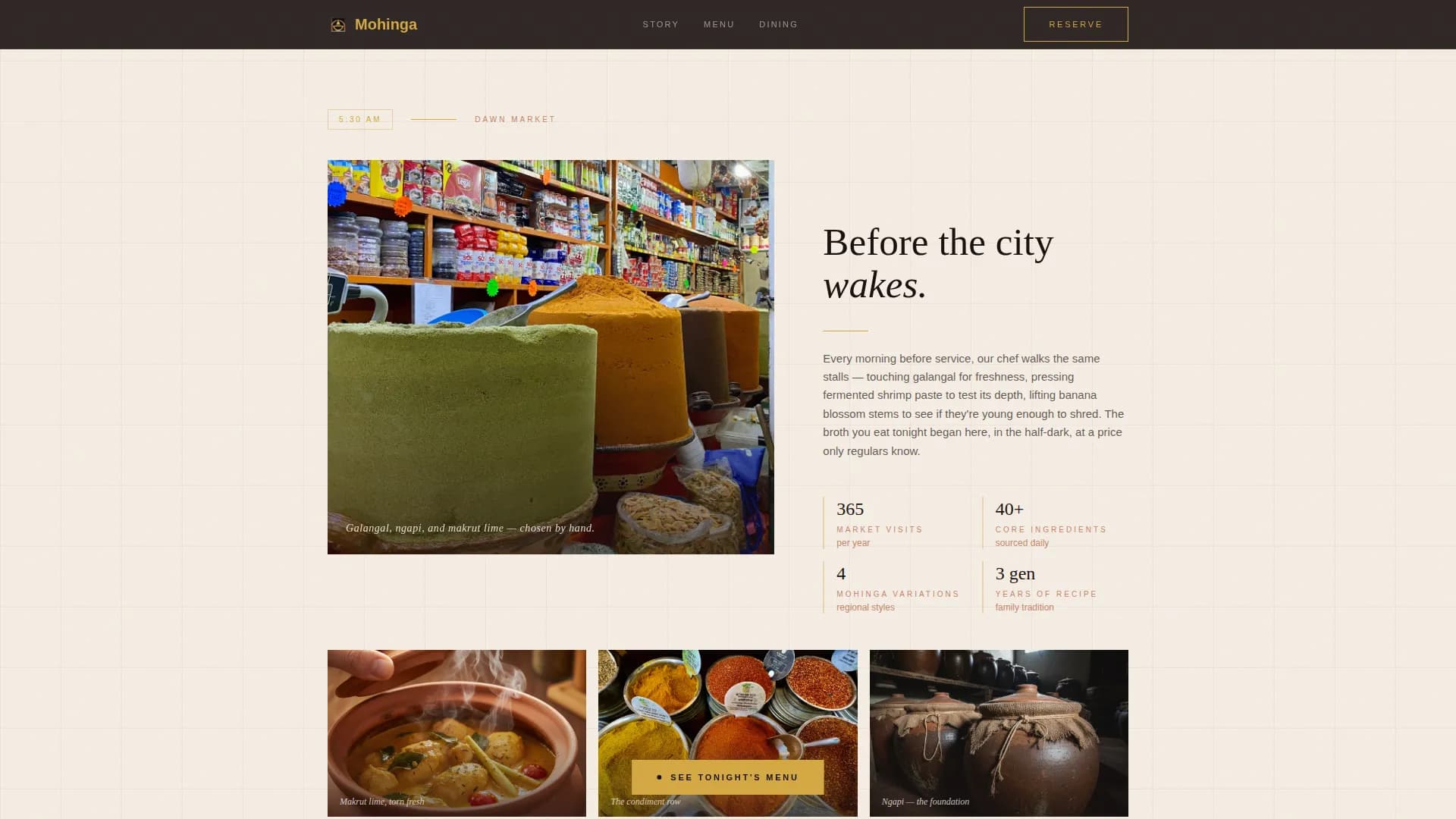 Regional & Ethnic Restaurant Professional Website Template