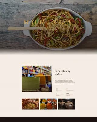 Regional & Ethnic Restaurant Professional Website Template