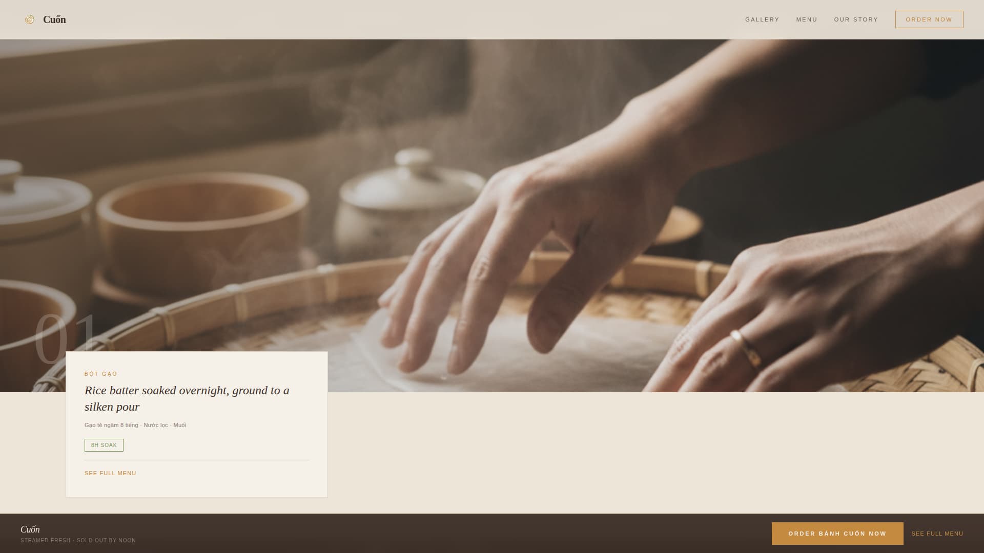 Cun - Authentic Vietnamese Landing Page Template