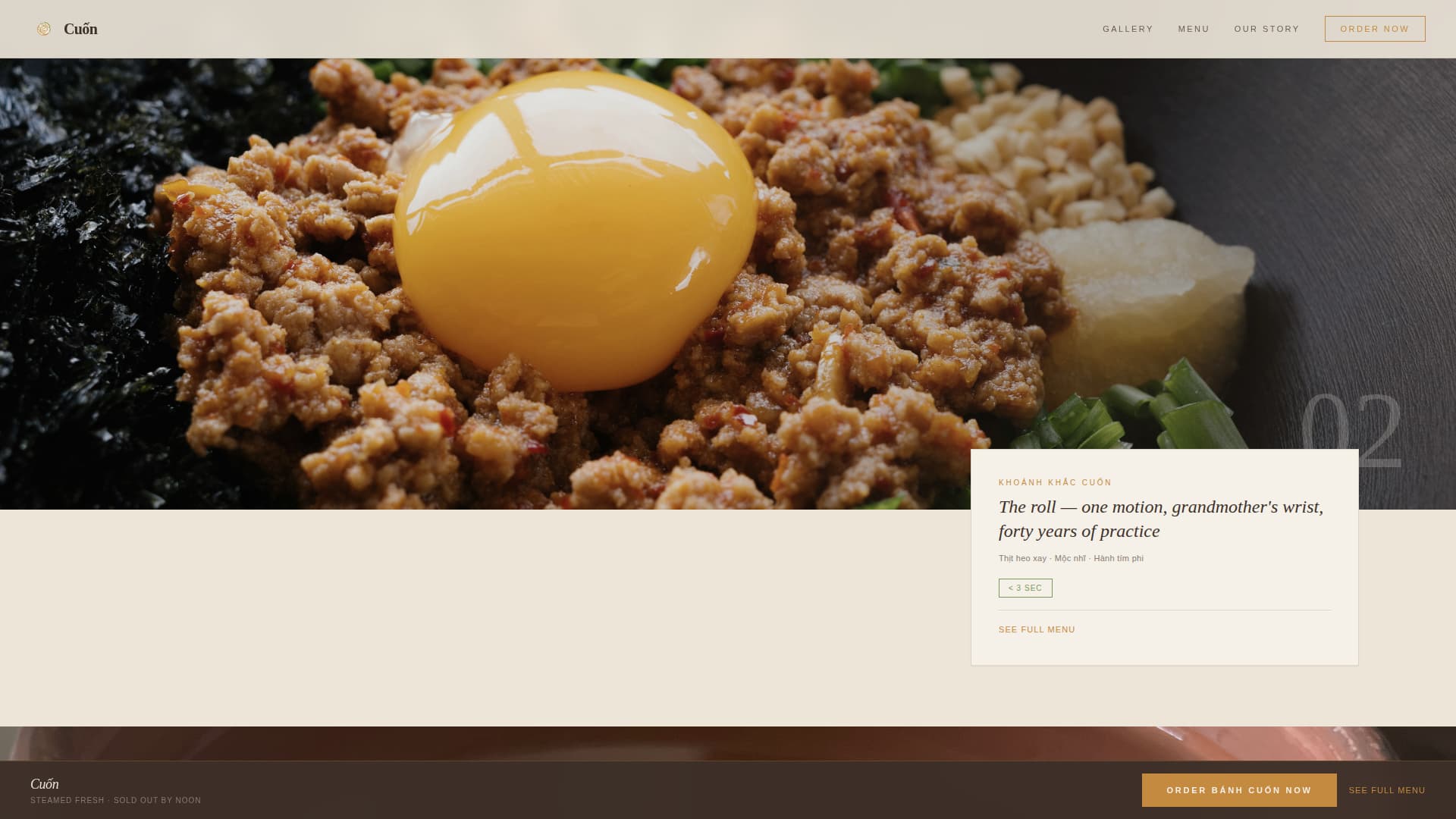 Cun - Authentic Vietnamese Landing Page Template