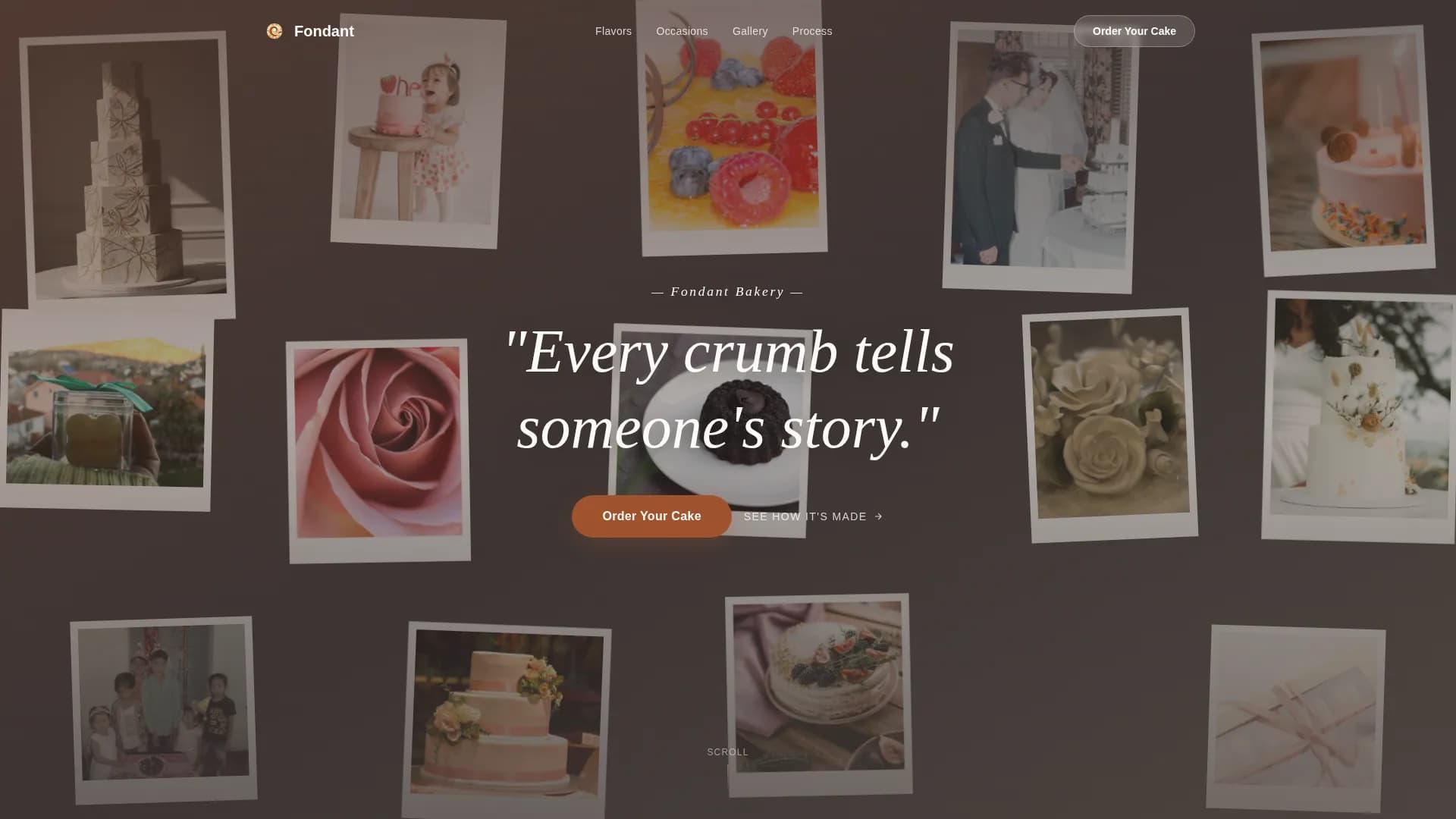 Custom Cake Boutique & Artisan Bakery Website Template