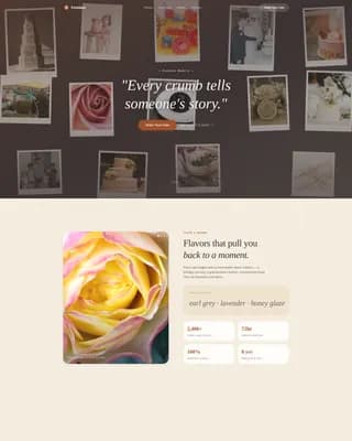 Custom Cake Boutique & Artisan Bakery Website Template