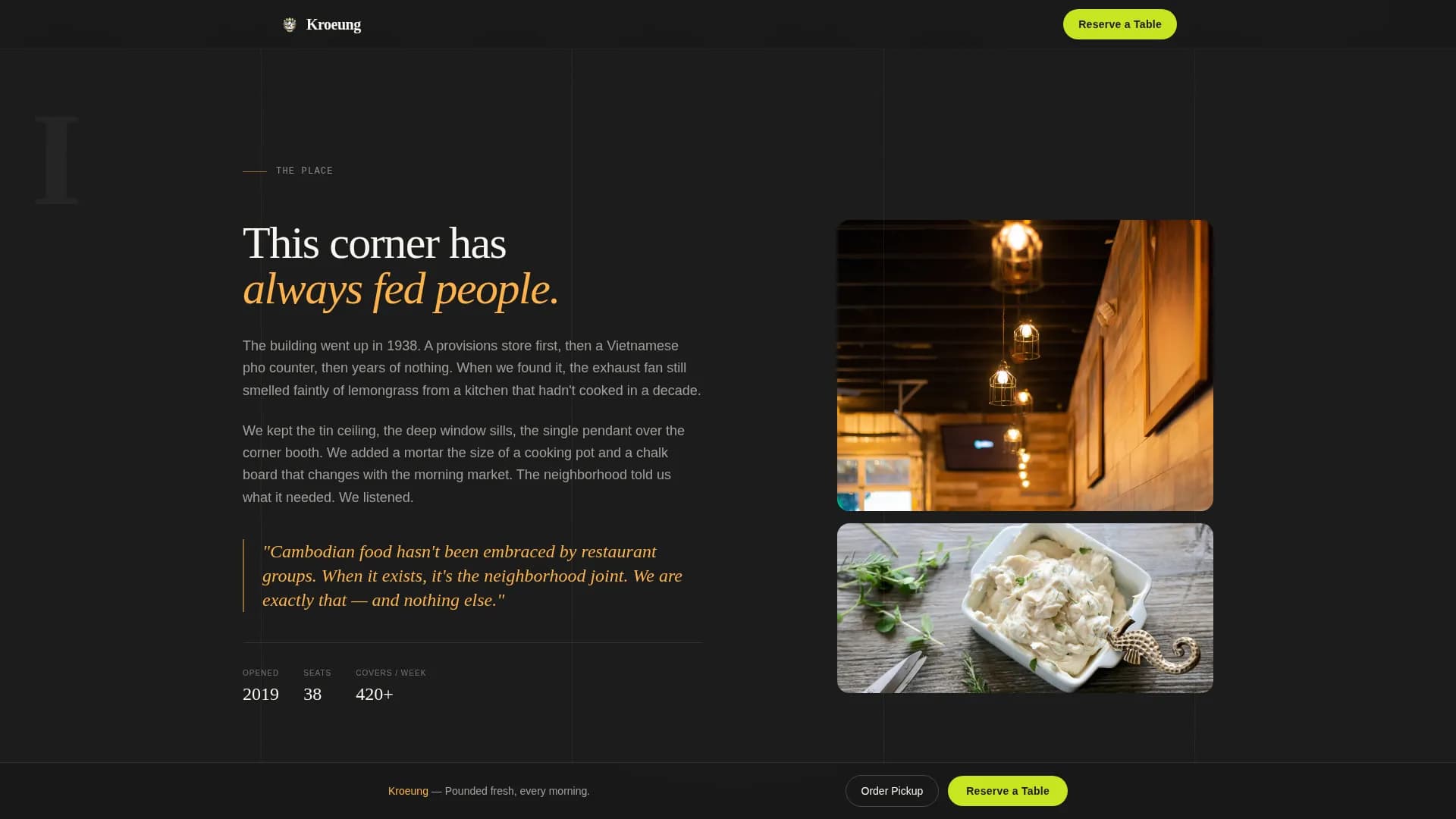 Southeast Asian Cuisine & Dining Booking Website Template