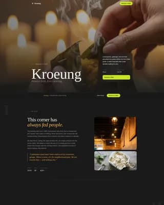 Southeast Asian Cuisine & Dining Booking Website Template