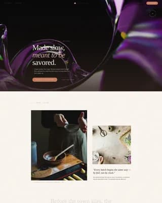 Chocolate & Confectionery Booking Website Template