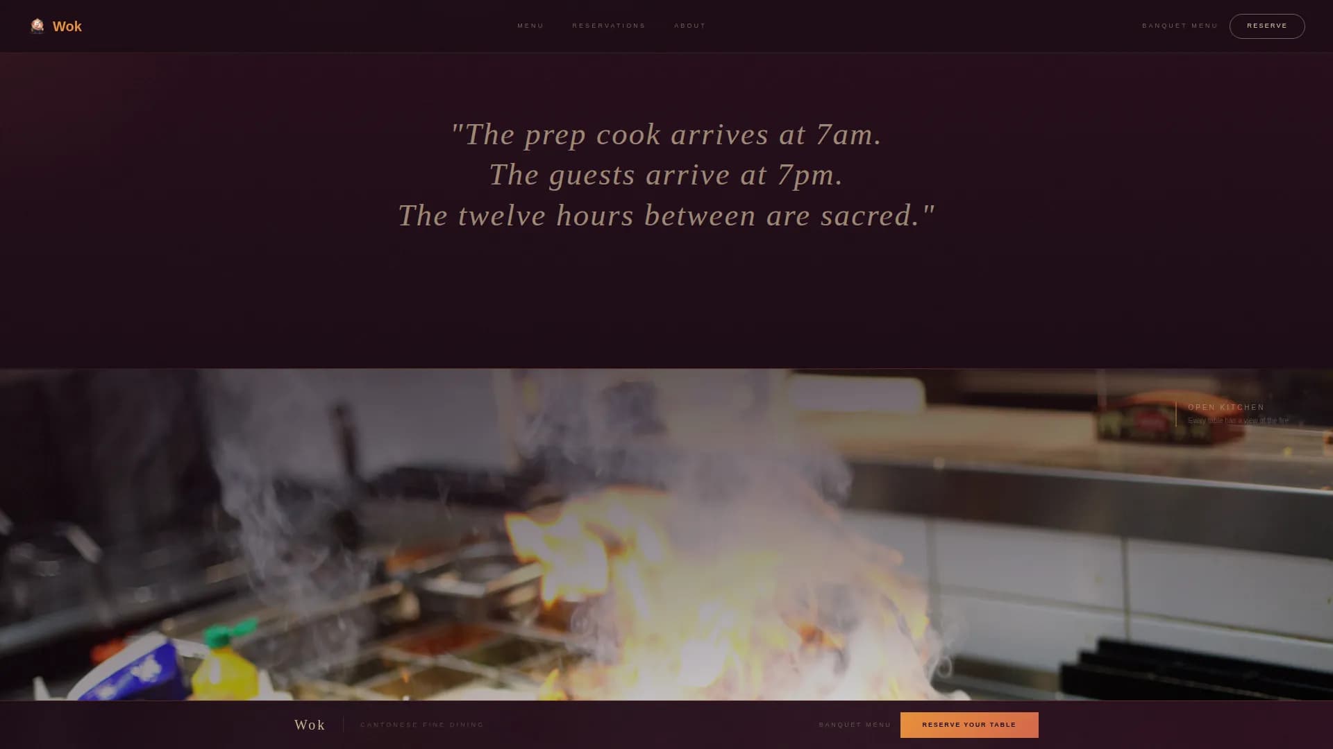 Chinese Cuisine & Dining Booking Website Template
