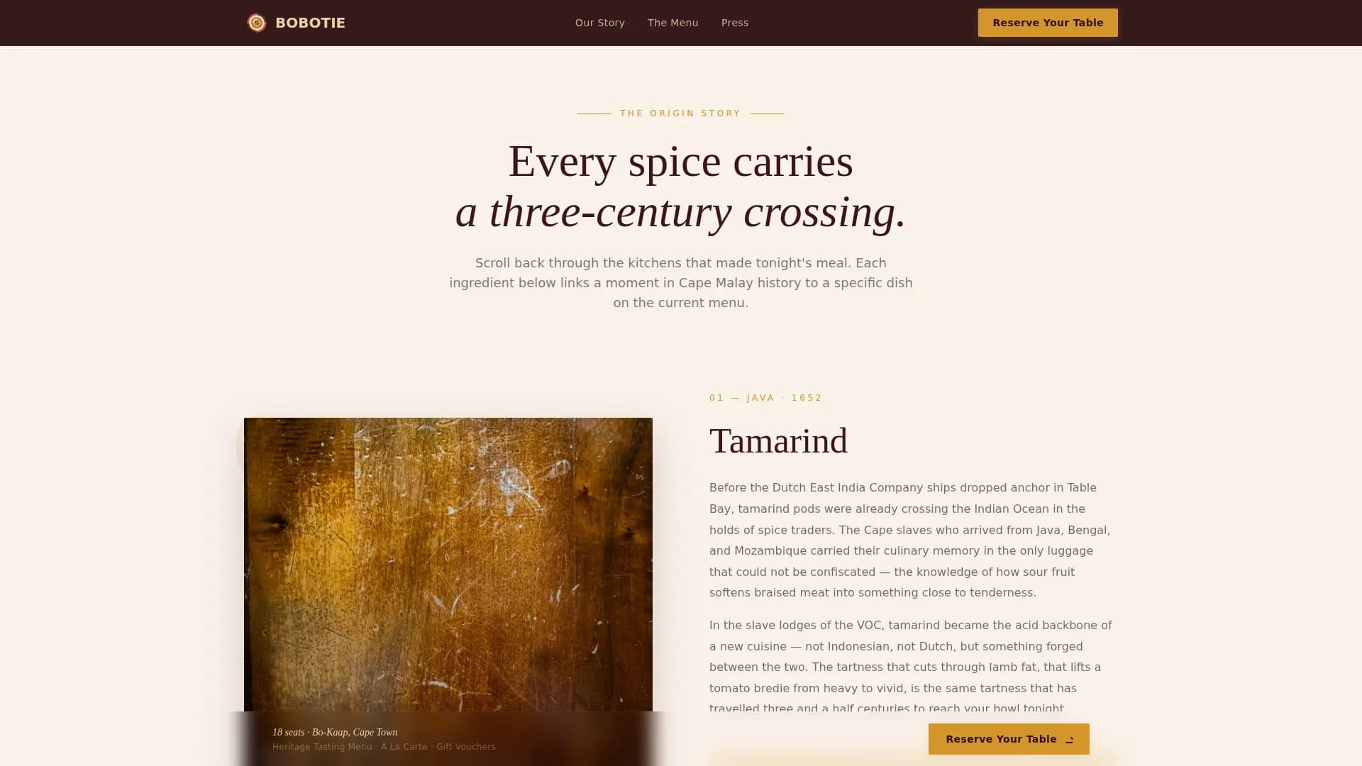 African Cuisine & Dining Booking Website Template