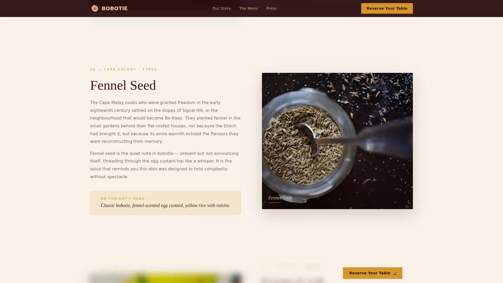 African Cuisine & Dining Booking Website Template