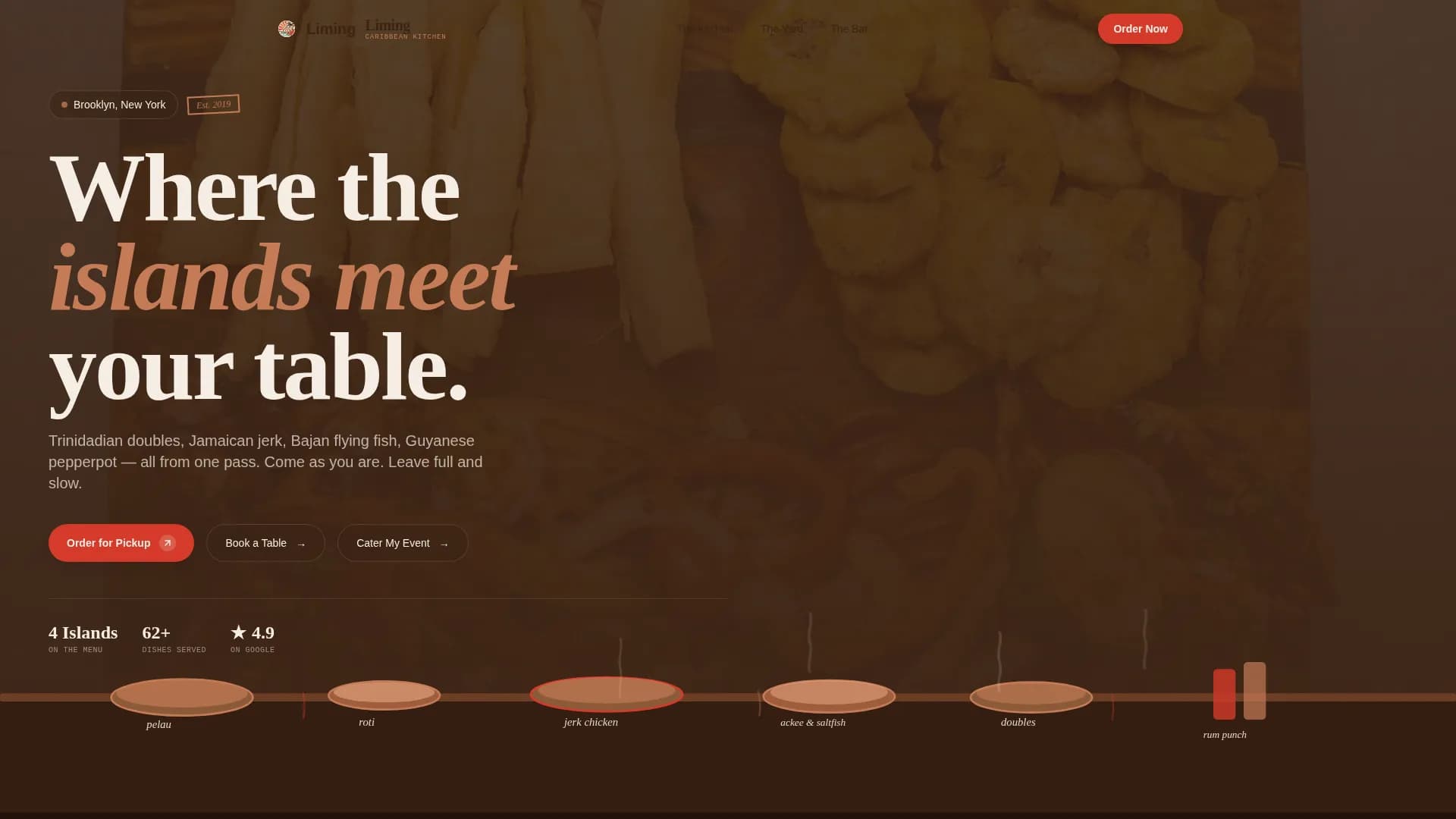Regional & Ethnic Restaurant Professional Website Template