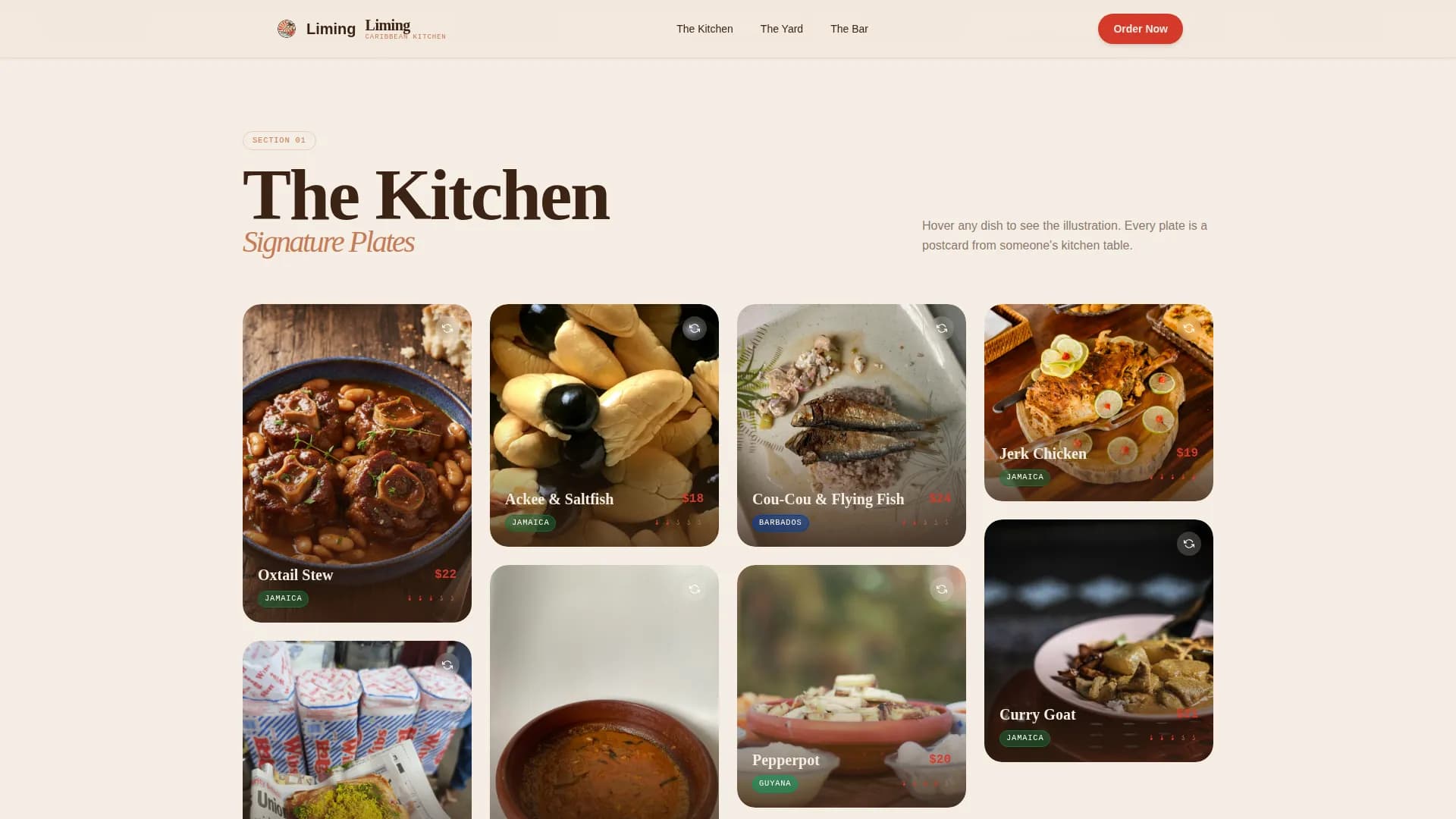 Regional & Ethnic Restaurant Professional Website Template