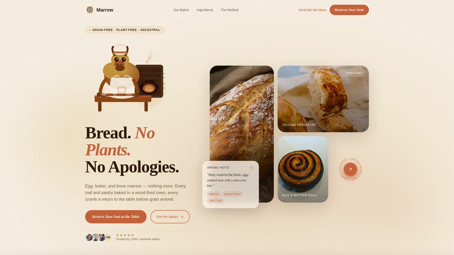 Carnivore Diet Food & Dining Professional Website Template