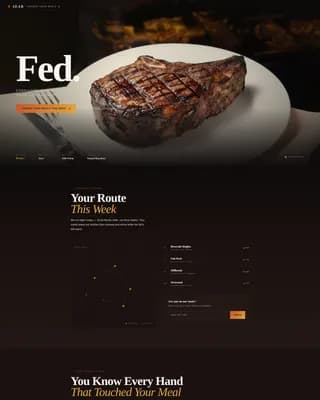 Carnivore Diet Food & Dining Specialist Booking Website Template