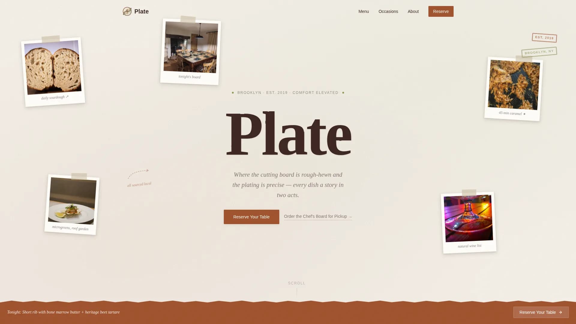 Restaurant & Dining Professional Website Template