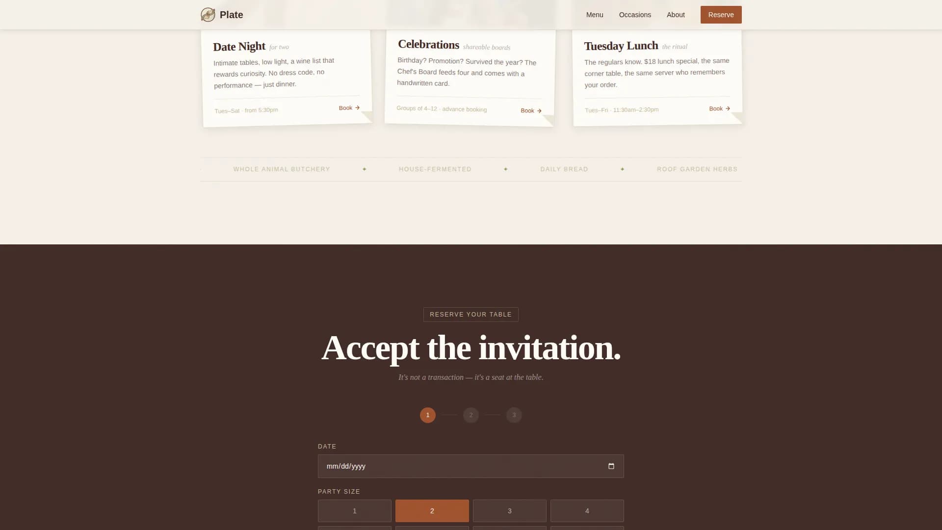 Restaurant & Dining Professional Website Template
