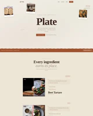 Restaurant & Dining Professional Website Template