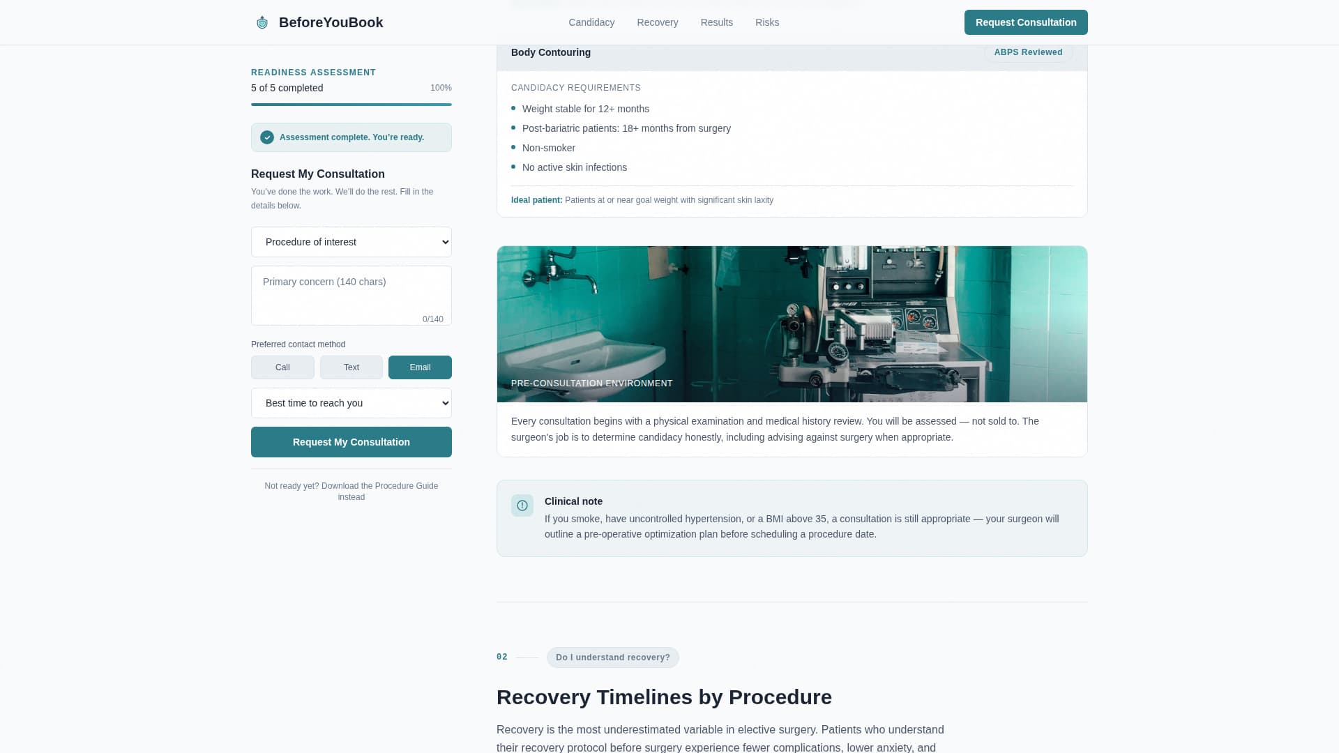 Plastic Surgeon Professional Website Template