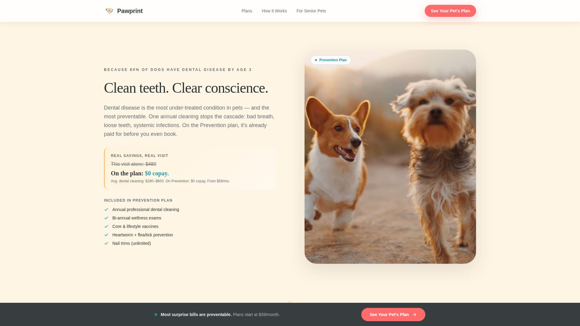 Pawprint - Trusted Petwellness Landing Page Template