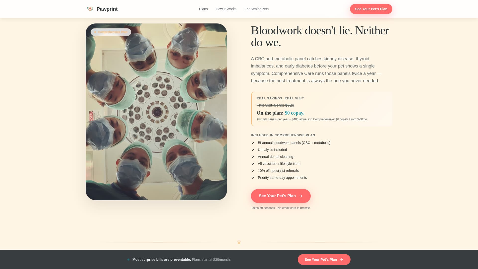 Pawprint - Trusted Petwellness Landing Page Template