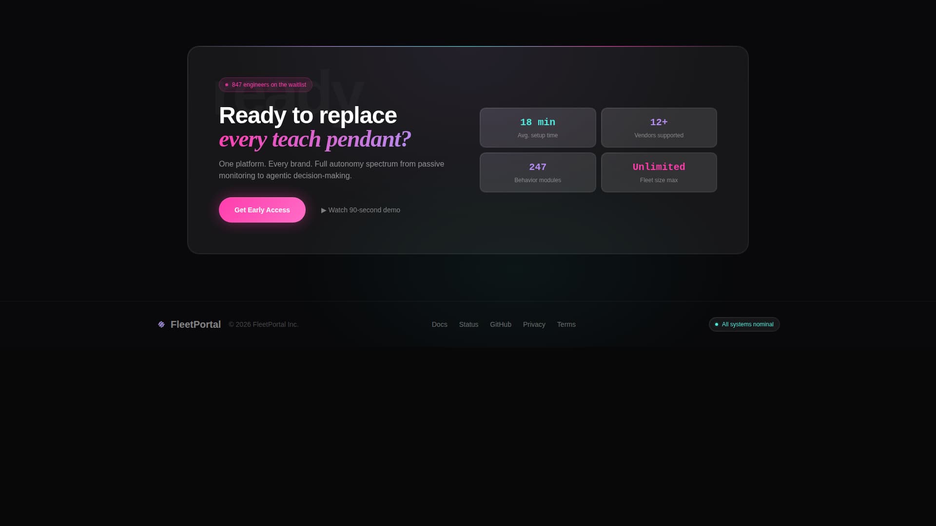 RoboTech Startup Pre-Launch Website Template