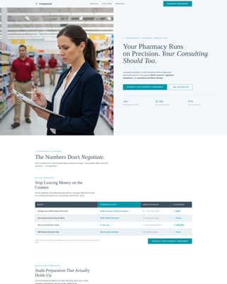 Compound - Precision Pharmacy Landing Page Template
