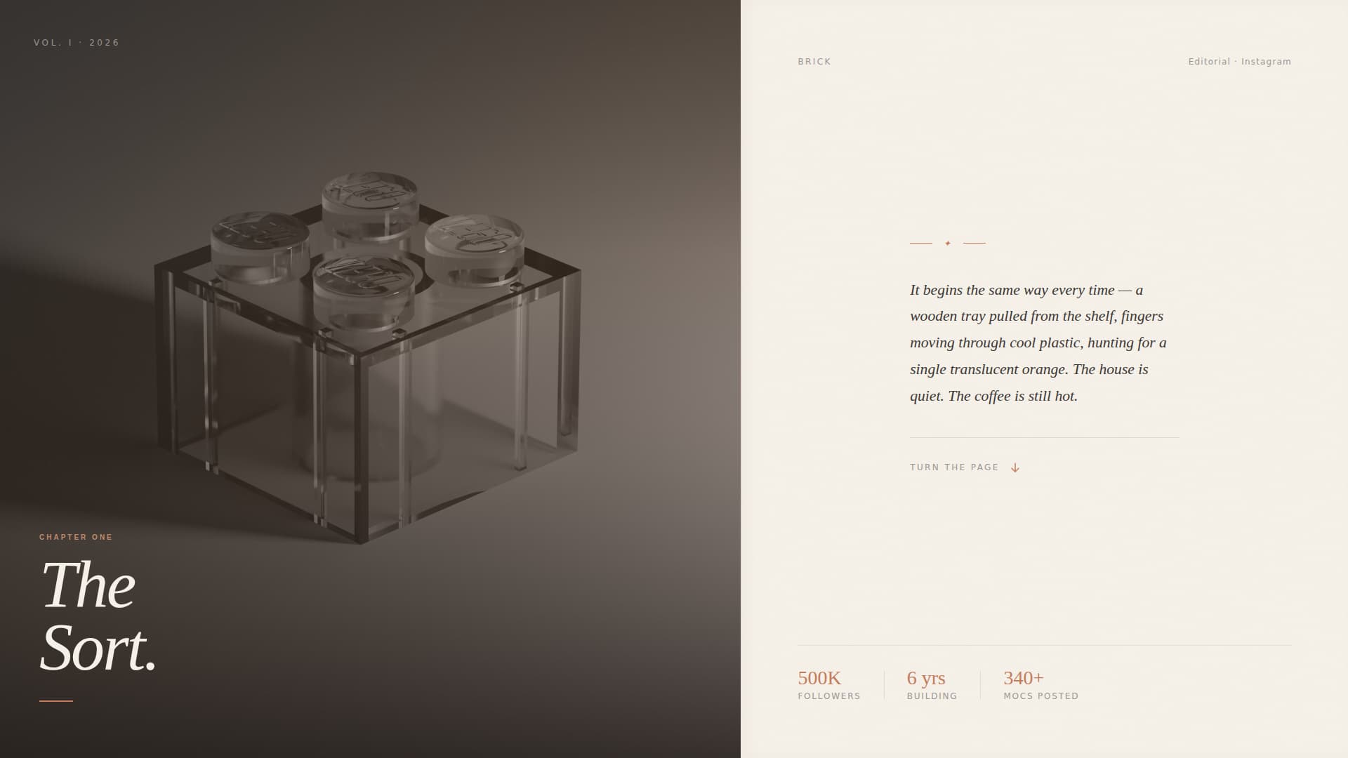 Brick - Inspiring Builder Landing Page Template