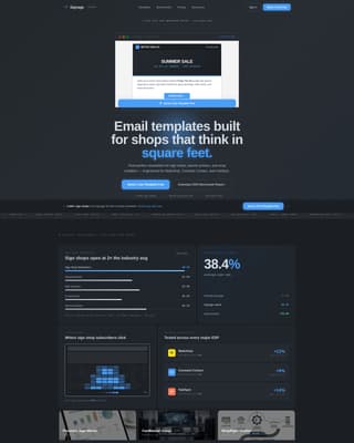 Signage - Precision Newsletter Landing Page Template