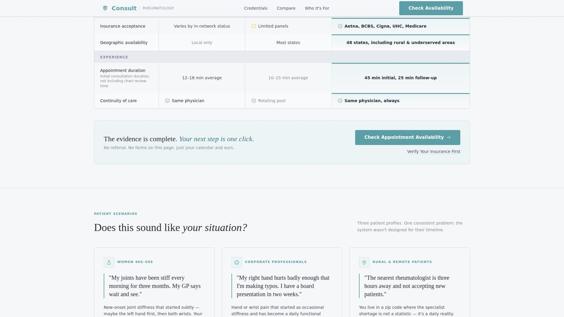 Rheumatologist Booking Website Template