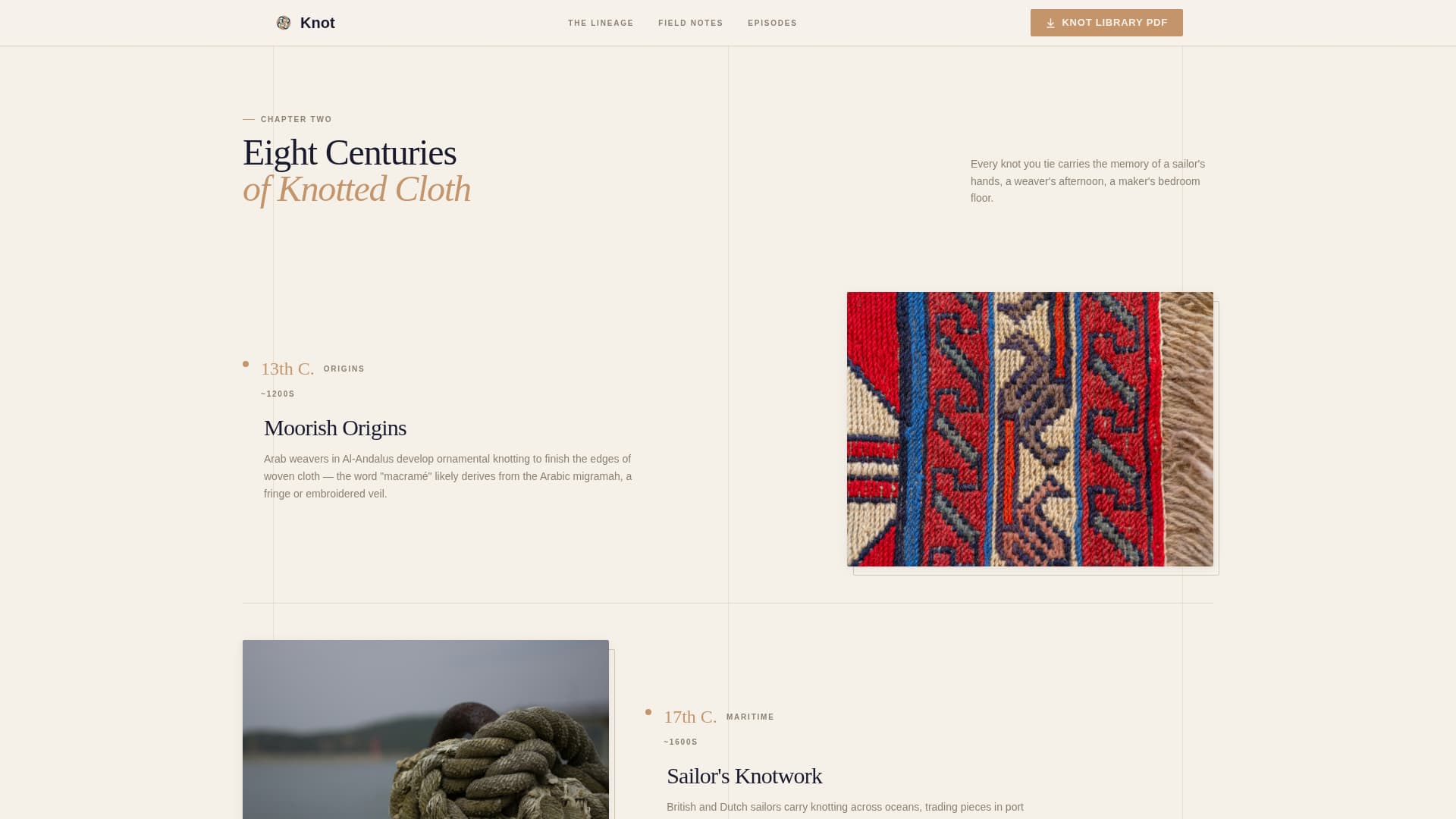 Macramé & Fiber Art Content Booking Website Template