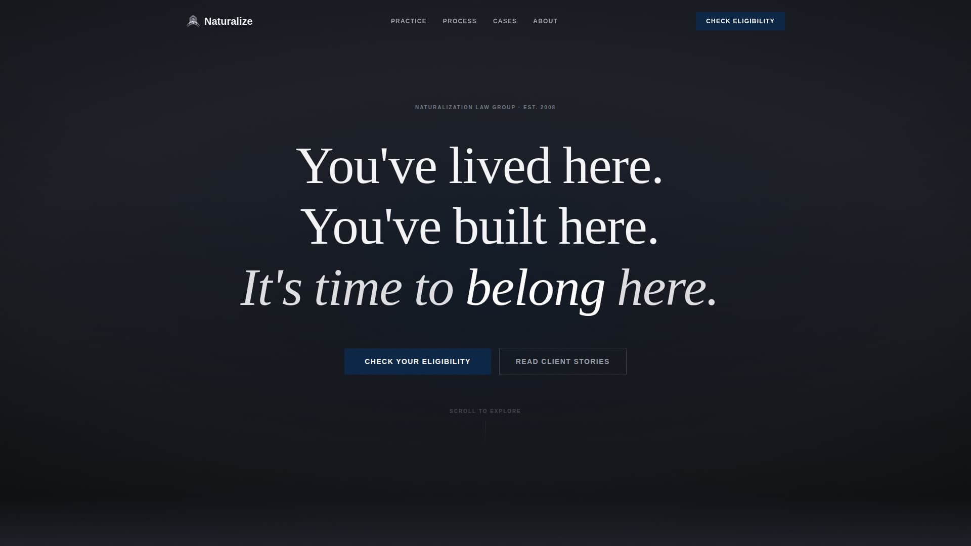 Naturalize - Trusted Citizenship Landing Page Template