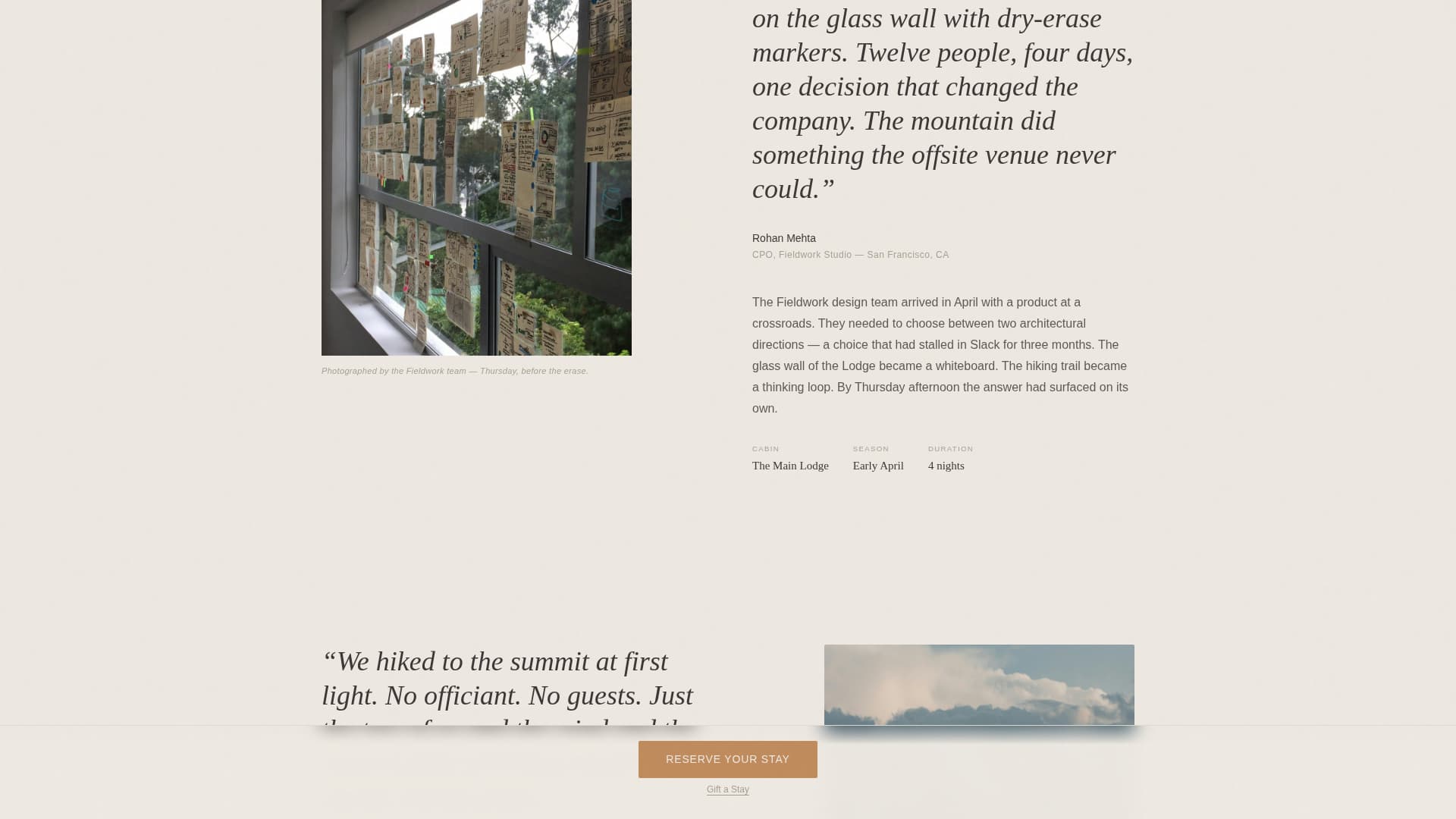 Summit - Immersive Retreat Landing Page Template