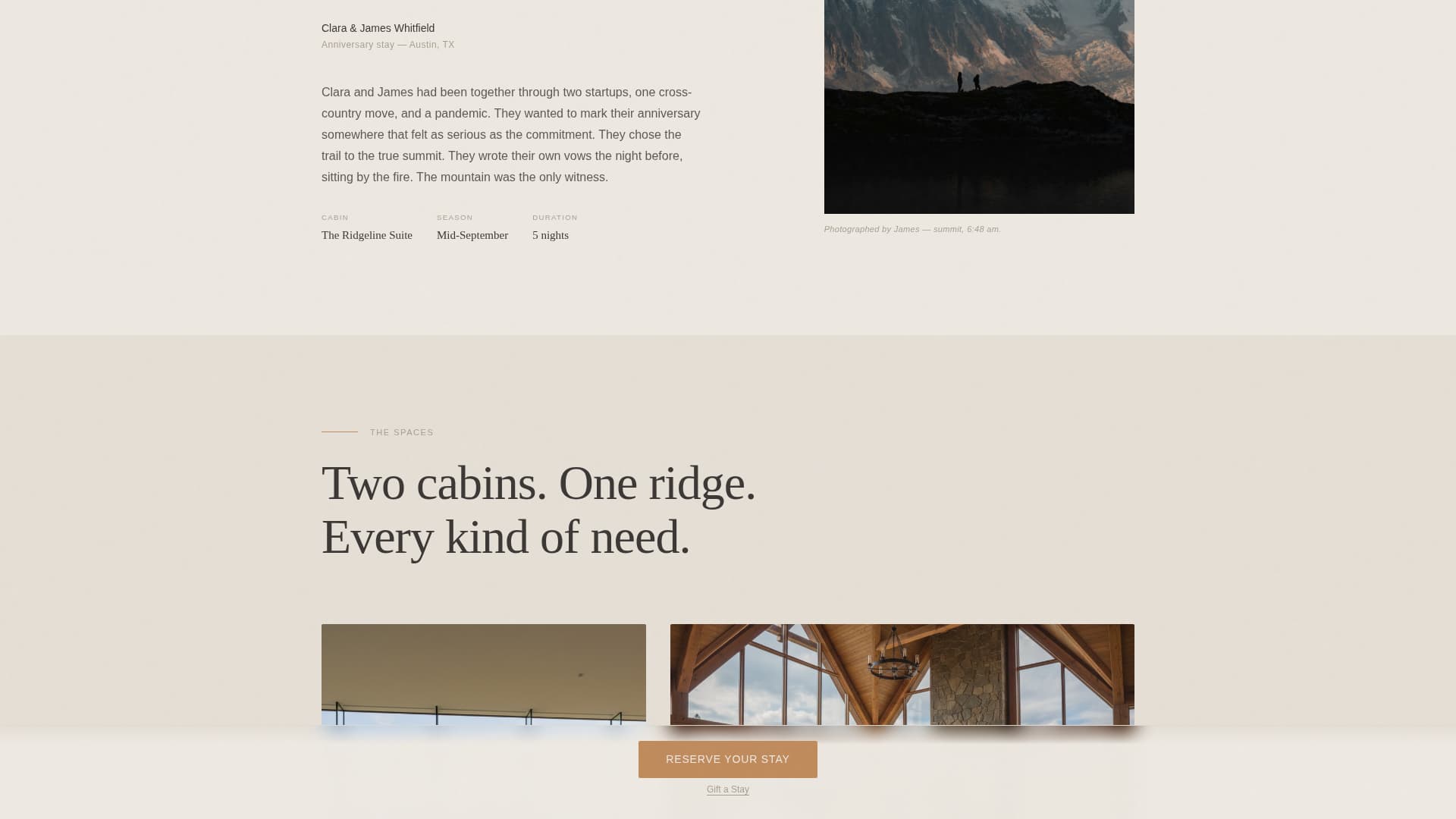 Summit - Immersive Retreat Landing Page Template