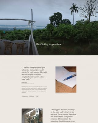 Summit - Immersive Retreat Landing Page Template