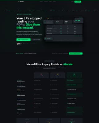 Allocate - Dynamic Proptech Landing Page Template