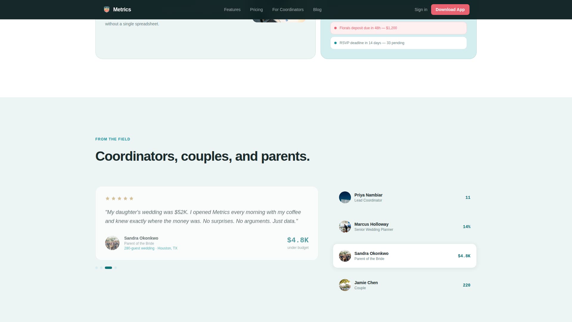 Wedding Software & SaaS Professional Website Template