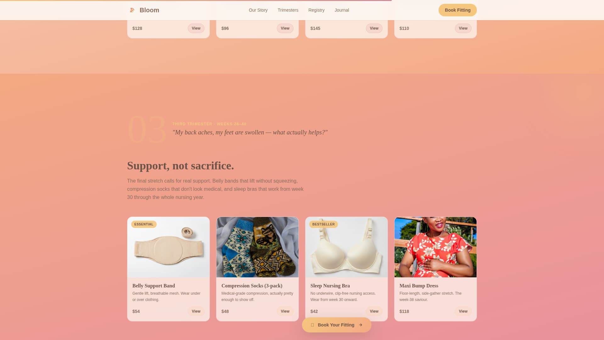 Maternity & Baby Care Booking Website Template